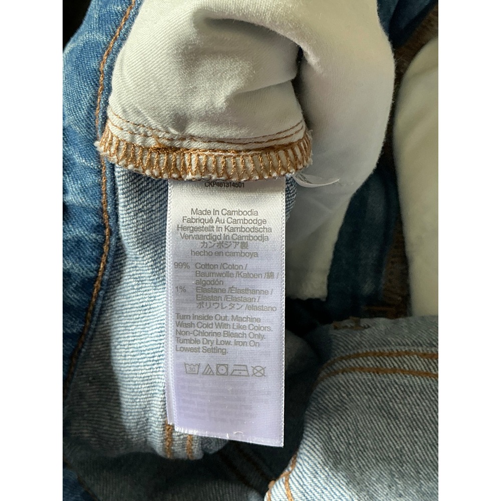 Madewell‎ High Rise Flare Jeans Light Wash Distressed Raw Hem Size 30 - Picture 7 of 9
